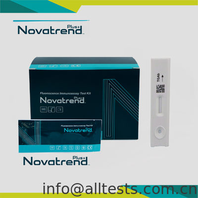 Dobra cena. TGAb Test Cassette Fluorescence Immunoassay Kit for Whole Blood Serum Plasma w Internecie