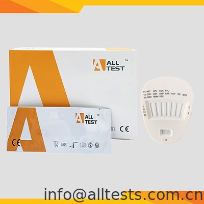 Dobra cena. Kaseta szybkiego badania wielu leków na płyn doustny z czasem odczytu 3 ~ 10 minut, certyfikat CE i testowane do 17 leków w Internecie