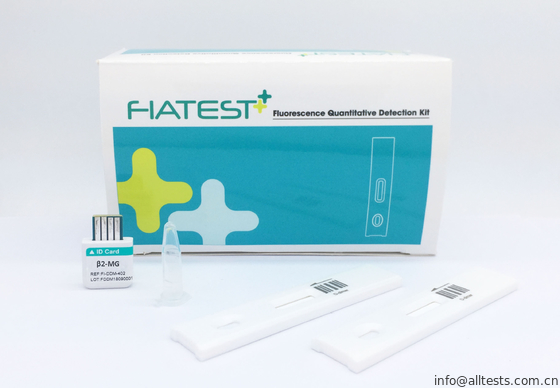 Dobra cena. Test mikroglobulowy β2 Zastosowanie z pełną krwią / surowicą / osoczem ludzkim Za pomocą analizatora fluorescencji Fiatest GO w Internecie