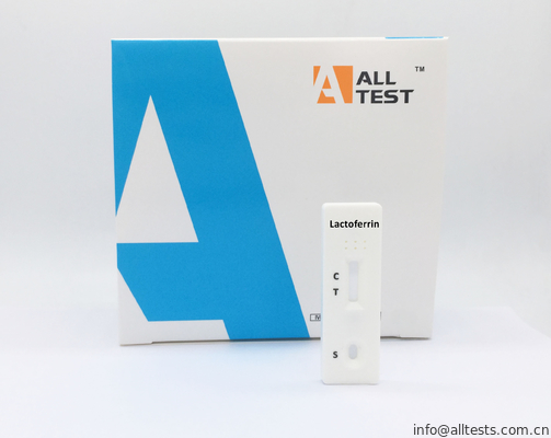Good price Lactoferrin Paski testowe z bocznym przepływem Kaseta szybkiego testu do odchodów ludzkich Przeszła CE w Internecie