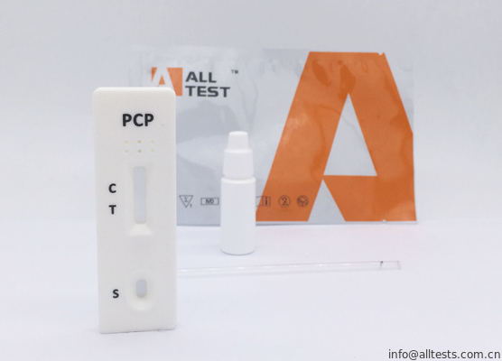 Good price Brak reaktywności krzyżowej 25ng / ml PCP Zestaw do badania nadużywania narkotyków krew pełna / surowica / osocze Diagnoza fencyklidyna OEM w Internecie