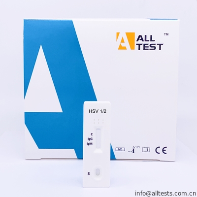 Good price HSV 1/2 IgG / IgM Szybki test kasetowy Chromatograficzny przepływ immunologiczny w Internecie