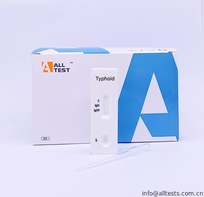 Good price Szybkie zestawy testowe Testy immunochromatograficzne z przepływem bocznym Kaseta szybkiego testu na dur brzuszny (surowica / osocze) w Internecie