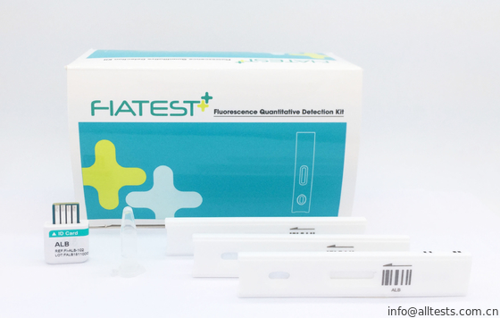 Good price Wysokiej jakości test mikroalbuminowy zastosowany przez analizator fluorescencji Fiatest Immunoassay w ludzkiej pełnej krwi / surowicy / osoczu w Internecie