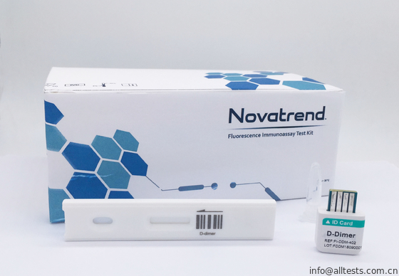 Good price Zastosowanie testu diagnostycznego D-Dimer przez fluorescencyjny analizator immunologiczny Novatrend w ludzkiej pełnej krwi / surowicy / osoczu w Internecie