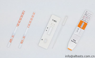 Good price 300ng / ml 7-Aminoklonazepam (7-ACL) Jednorazowe zestawy do szybkiego nadużywania narkotyków Zestaw testowy kasety / miarki / paska OEM z CE w Internecie