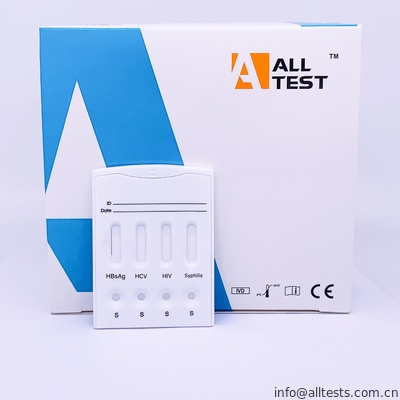 Good price Boczne testy immunochromatograficzne Kombinacja kaset szybkiego testu HBsAg / HCV / HIV / kiły w Internecie
