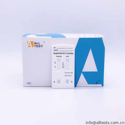 Good price Wysokiej jakości kiła / HIV 1.2.O Combo szybki test kasetowy Krew pełna / surowica / osocze w Internecie