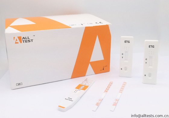 Good price Kaseta / Miarka / Panel Glukuronid etylowy (ETG) mocz 500 ng / ml * 1000 ng / ml Zestaw szybkiego testu nadużywania narkotyków do diagnozy w Internecie